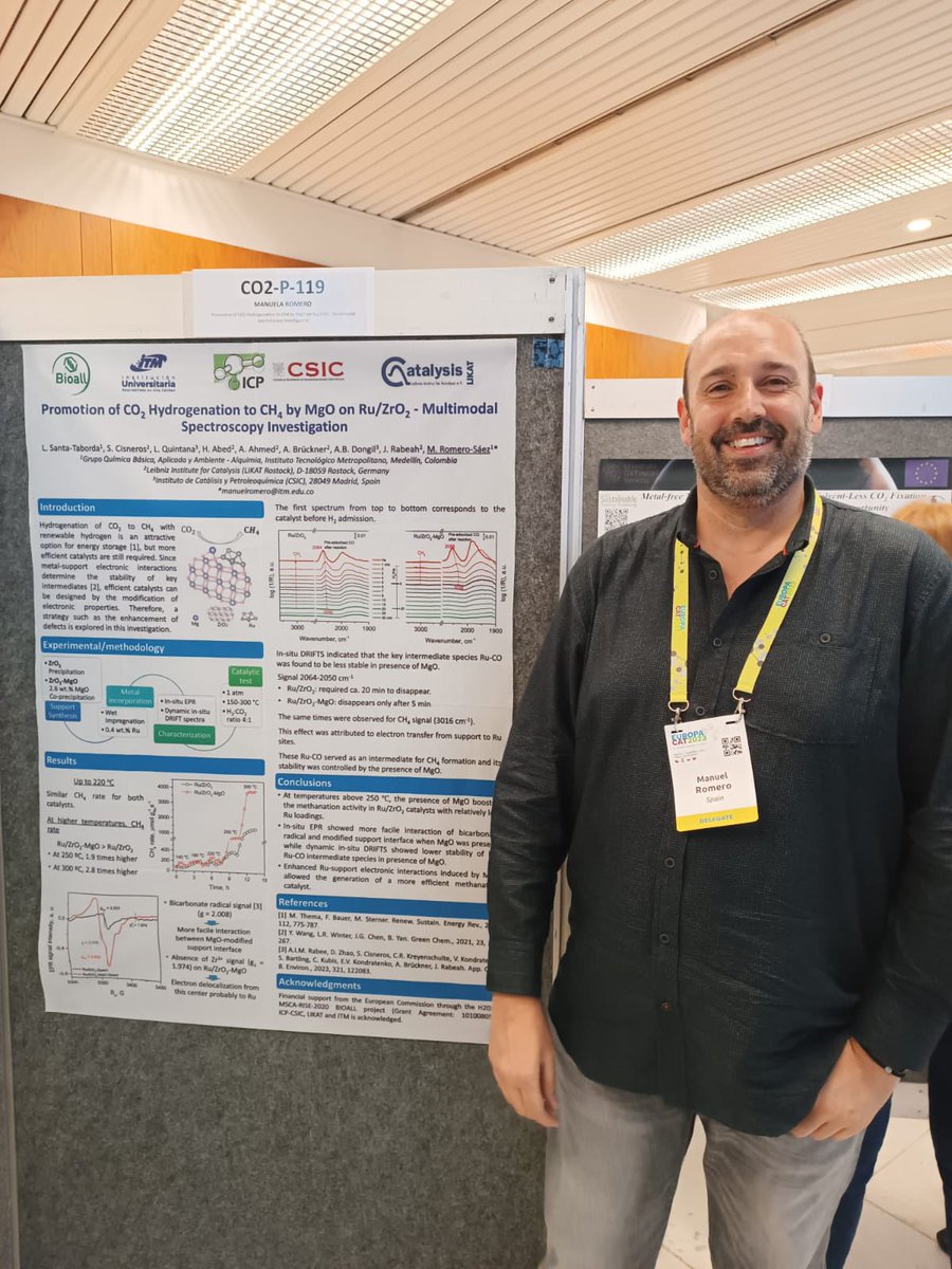 AnaBelenDongil's tweet photo. Some group members showing our results of @Bioall_Project at #Europacat2023 https://t.co/7tZE0L5ozb