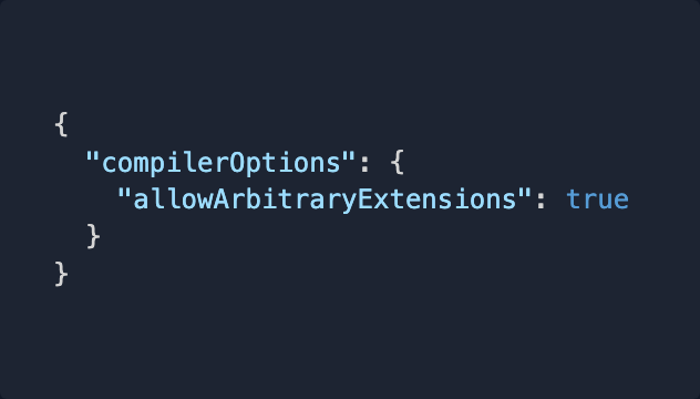 mattpocockuk's tweet photo. Need to manually type a JSON file?

I learned today you can add a .d.json.ts file to set your own type for a json import.

So, for data.json, it would be data.d.json.ts.

Inside, add:

Where Record<string, string> is the type you want to give the data.

Then, add this setting to your tsconfig.json: