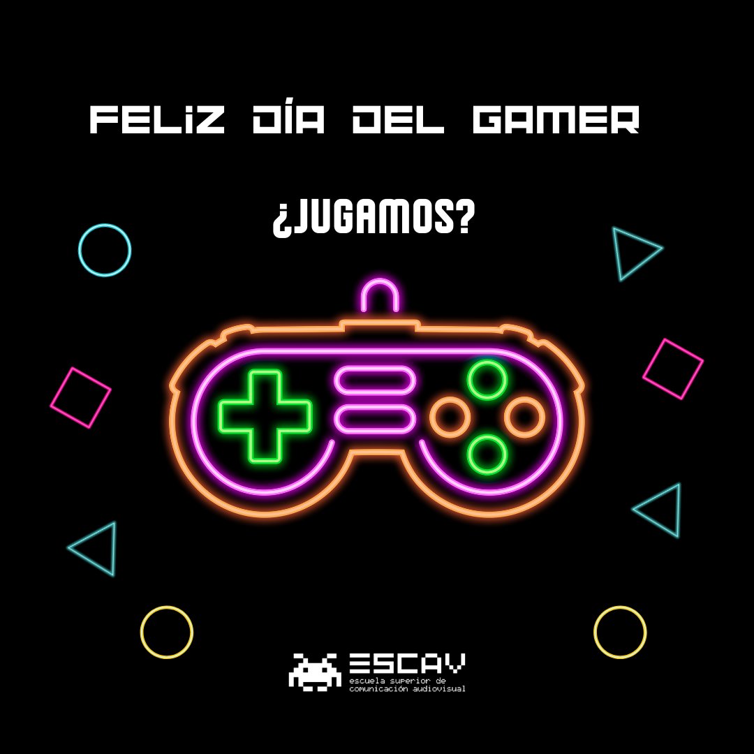 No sabemos si nos gusta más crearlos o jugarlos🎮
¡Feliz #DíaMundialDelVideojuego a toda nuestra comunidad escaviana!