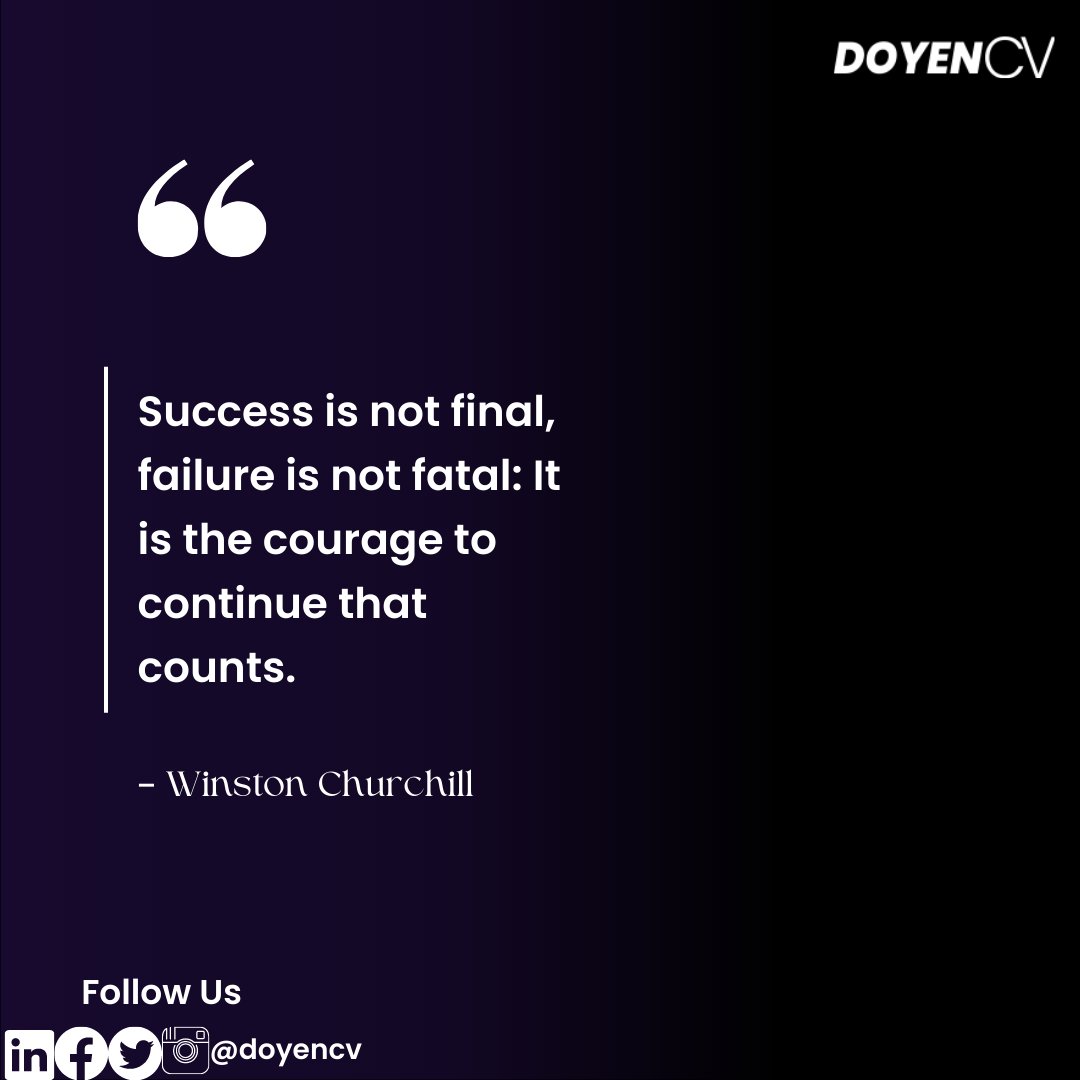 Perseverance is key for success. 💪✨

Stay consistent. It always pays off. 

#Consistency #NewWeek #CV #Resume #CVtips #DoyenCV #CareerSuccess #CareerAdvice #TechJobs #CVWriting #ResumeTips #CareerConsulting #ProfessionalGrowth