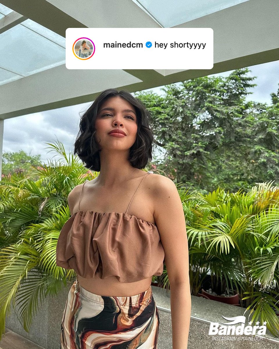 banderaphl's tweet photo. SHORTY CUTIE!! 😍💇🏻‍♀️

IBINIDA ng TV host na si Maine Mendoza-Atayde ang kanyang fabulous short haired look sa Instagram account.

“Hey shorty,” caption nito sa kanyang post. | 📸: Instagram/Mendoza

Read related chikas: https://t.co/GEDPLcaSYk https://t.co/gpq2QcIfzK