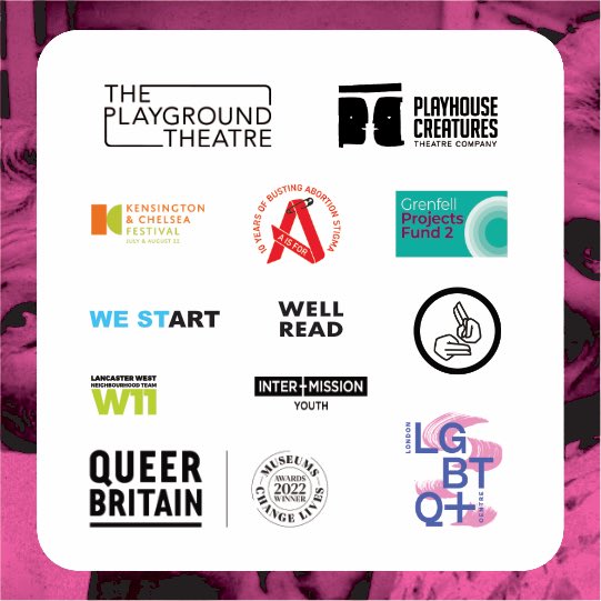 The Playground Theatre (@playgroundw10) on Twitter photo Welcoming <a href="/LdnLGBTQCentre/">London LGBTQ+ Community Centre</a> ’ & <a href="/QueerBritain/">Queer Britain</a> ’ to our <a href="/PlayCreatures/">Playhouse Creatures</a> /TPT family and welcoming back <a href="/AIsForOrg/">A is For</a> Thanks to <a href="/kcfestivaluk/">Kensington and Chelsea Festival</a> #gpf2 #w11 <a href="/youngkandc/">Young K&C</a> <a href="/kandcfoundation/">Kensington + Chelsea Foundation</a> <a href="/VolCentre_KandC/">Volunteer Centre Kensington & Chelsea</a>
Add a donation to every free ticket
theplaygroundtheatre.org.uk/whats-on Welcoming <a href="/LdnLGBTQCentre/">London LGBTQ+ Community Centre</a> ’ & <a href="/QueerBritain/">Queer Britain</a> ’ to our <a href="/PlayCreatures/">Playhouse Creatures</a> /TPT family and welcoming back <a href="/AIsForOrg/">A is For</a> Thanks to <a href="/kcfestivaluk/">Kensington and Chelsea Festival</a> #gpf2 #w11 <a href="/youngkandc/">Young K&C</a> <a href="/kandcfoundation/">Kensington + Chelsea Foundation</a> <a href="/VolCentre_KandC/">Volunteer Centre Kensington & Chelsea</a>
Add a donation to every free ticket
theplaygroundtheatre.org.uk/whats-on