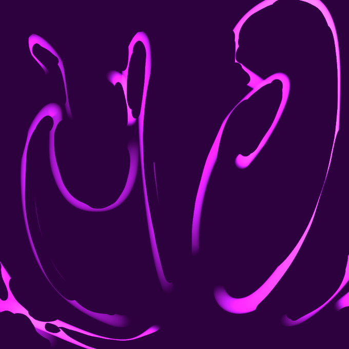 @t1EY6TvncWTxZiP ちょっと応用っ
⑤レイヤーを複製して覆い焼き発光にして重ねる ラク!
⑥部分部分に白を混ぜる えっちだねっ
⑦スプラッシュブラシを添える エネルギー感が増す! 