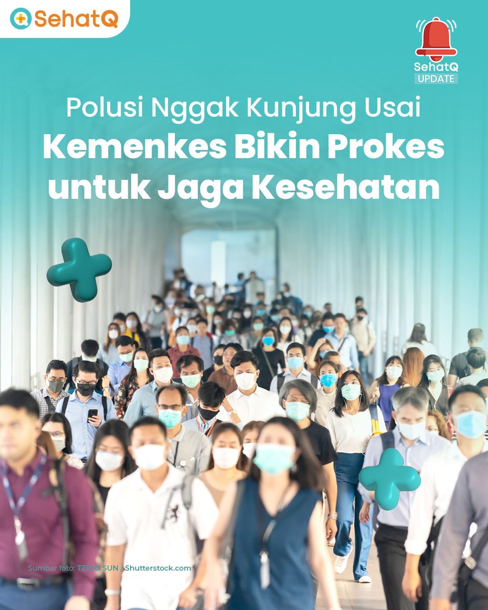 sehatq's tweet photo. Gimana pemandangan polusi dari jendela kantormu hari ini?

Nah, Kemenkes RI mengeluarkan anjuran protokol kesehatan 6M+1S untuk melindungi diri dari dampak polusi.

Gimana menurut kalian? Yuk, bagikan di kolom komentar!

#SehatQ #PolusiJakarta #PolusiUdara #TangkalPolusi https://t.co/5WgjylKukE