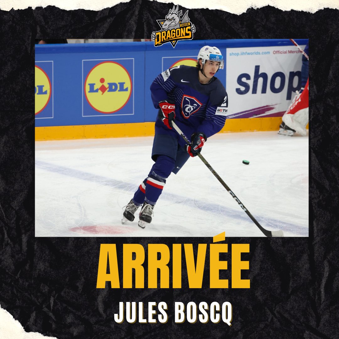 𝑨𝑹𝑹𝑰𝑽𝑬𝑬 🟡⚫️

Le défenseur international 🇫🇷, Jules Boscq (21 ans) rejoint les Dragons pour une durée d’au-moins un mois avant de s’envoler vers l’ECHL. Il viendra donc renforcer la défense pour pallier notamment l’indisponibilité d’Enzo Cantagallo. 

📷 : X.Lainé / FFHG