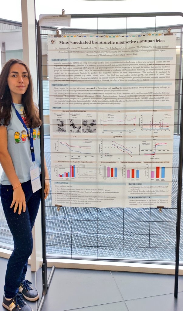 Today at the BIOMIN XVII International Symposium on Biomineralization 🔬 Poster 23! 🧪