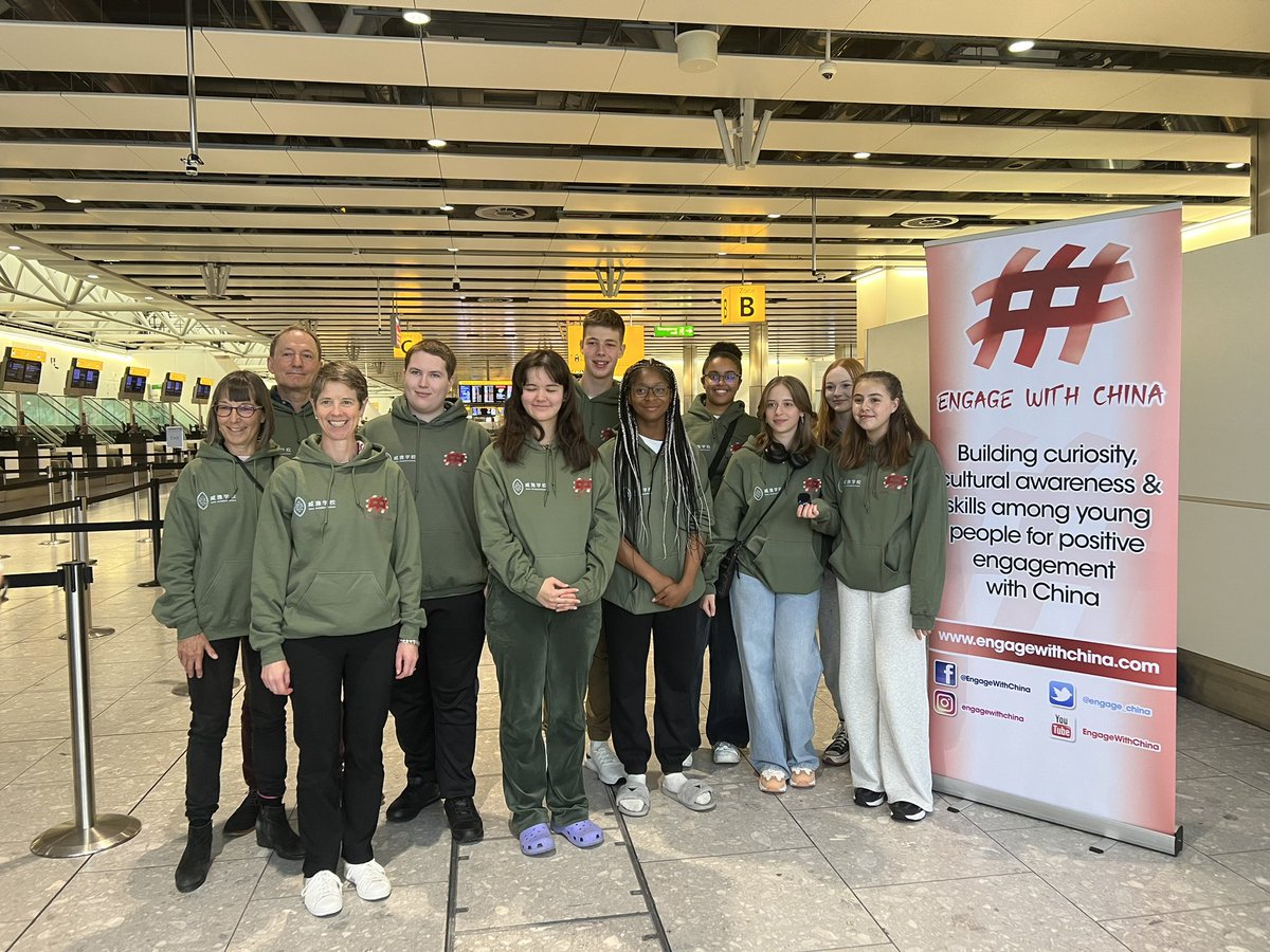 The inaugural <a href="/engage_china/">EngageWithChina</a> Scholars 👩‍🏫 👨‍🏫 head to China! We’re off!