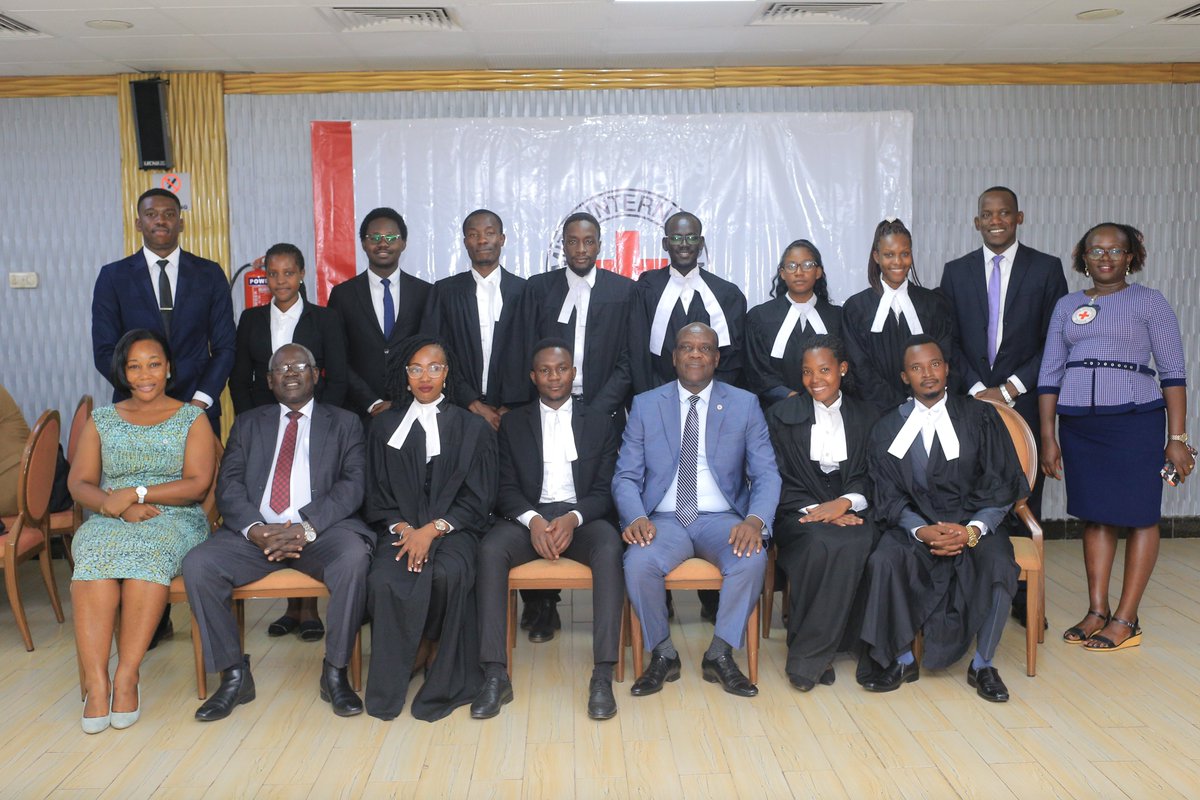 ICRCUganda's tweet photo. A group photo moment with the participants of the IHL National  moot competition and  the  Head of Operations- Mr Martin Agure Oguya  for the ICRC Regional Delegation to 🇺🇬🇷🇼🇧🇮 https://t.co/zj3j4SVstN