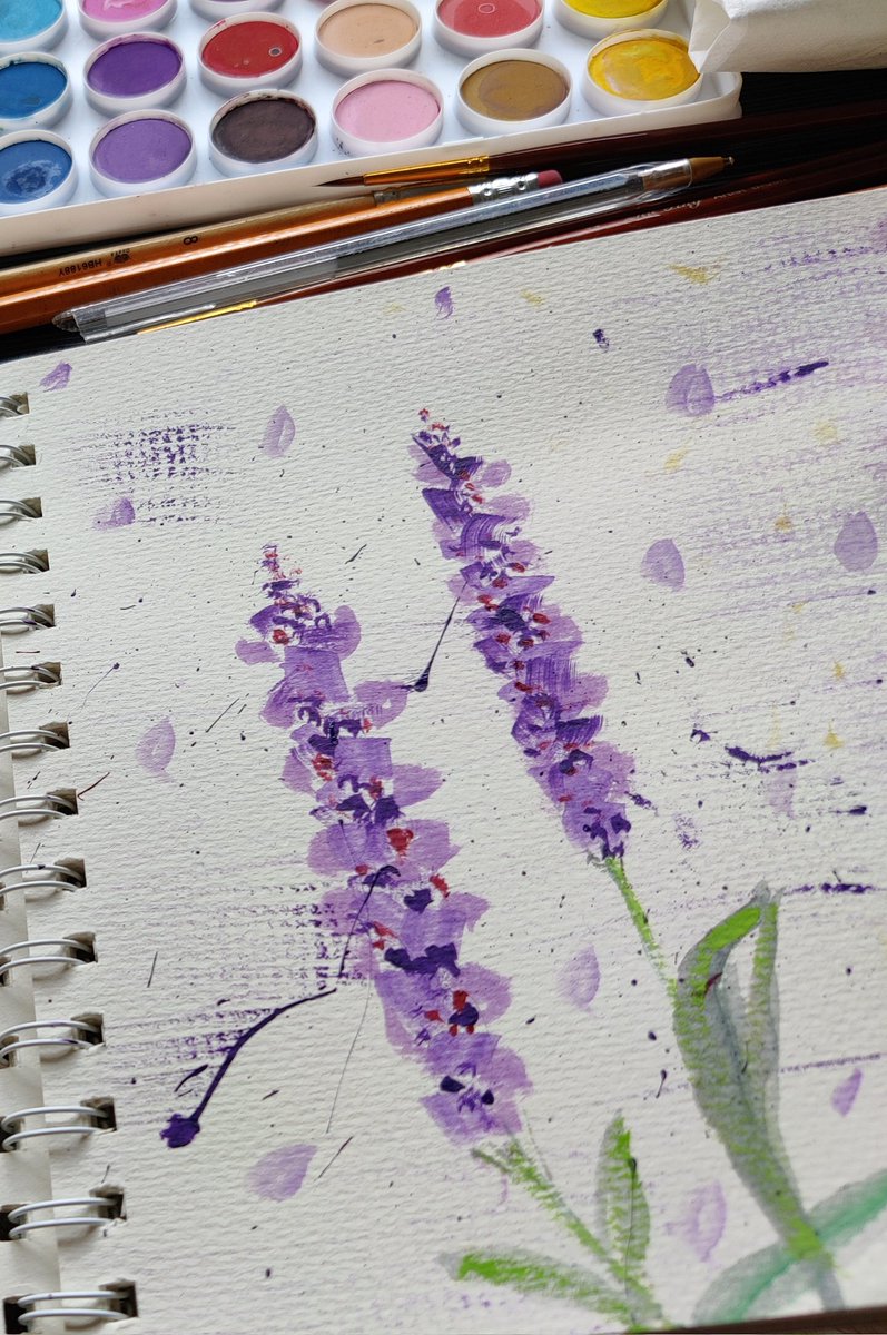 DangBui5's tweet photo. Don't worry, be purple 💜

#art #mixedmedia #drawing #drawingaugust #paintingoftheday #ArtLovers #purple #FLOWER #lavande #lavender #aquarelle #acrylicpainting https://t.co/Prw2TTYpSM