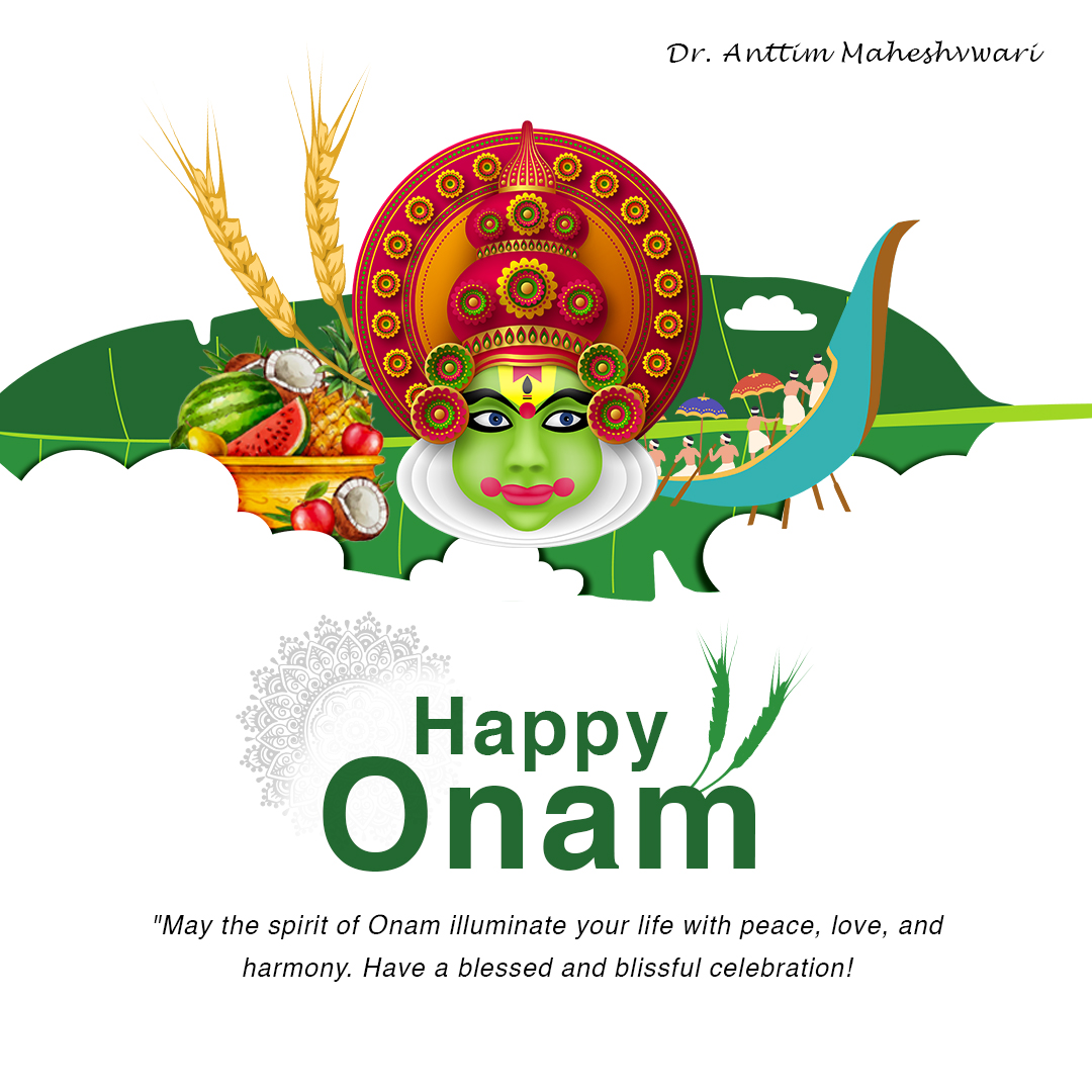 Wishing you health, wealth, and a feast laden with delectables. Happy Onam! 🍚🌺 #OnamCelebrations #HarvestJoy