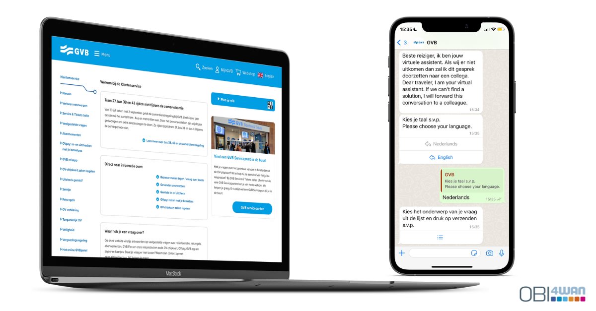 🚊 🚀 GVB bewijst dat een omnichannel aanpak en een chatbot op WhatsApp de sleutel zijn tot succes! 🌟 Ontdek hoe ze erin slagen om hun klantenservice naar een hoger niveau te tillen en de tevredenheid van hun reizigers te vergroten. @gvb_klanten 👉 bit.ly/3OS7Eel