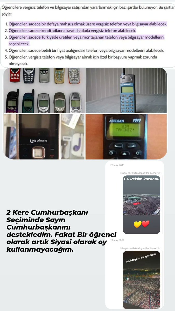 ByZOONS's tweet photo. @RTErdogan @memetsimsek @a_uraloglu Sayın Cumhurbaşkanım ve sayın bakanlarım Ben bu verilen vaatte herhangi bir şart görmedim ve 2018 ve 2023 de Sayın Cumhurbaşkanımızı destekledim. Beni en çok verilen bu vaatte orta bir telefon alacakken iyi bir telefona alma ümidim yok oldu. https://t.co/uer8Pt7Ef5