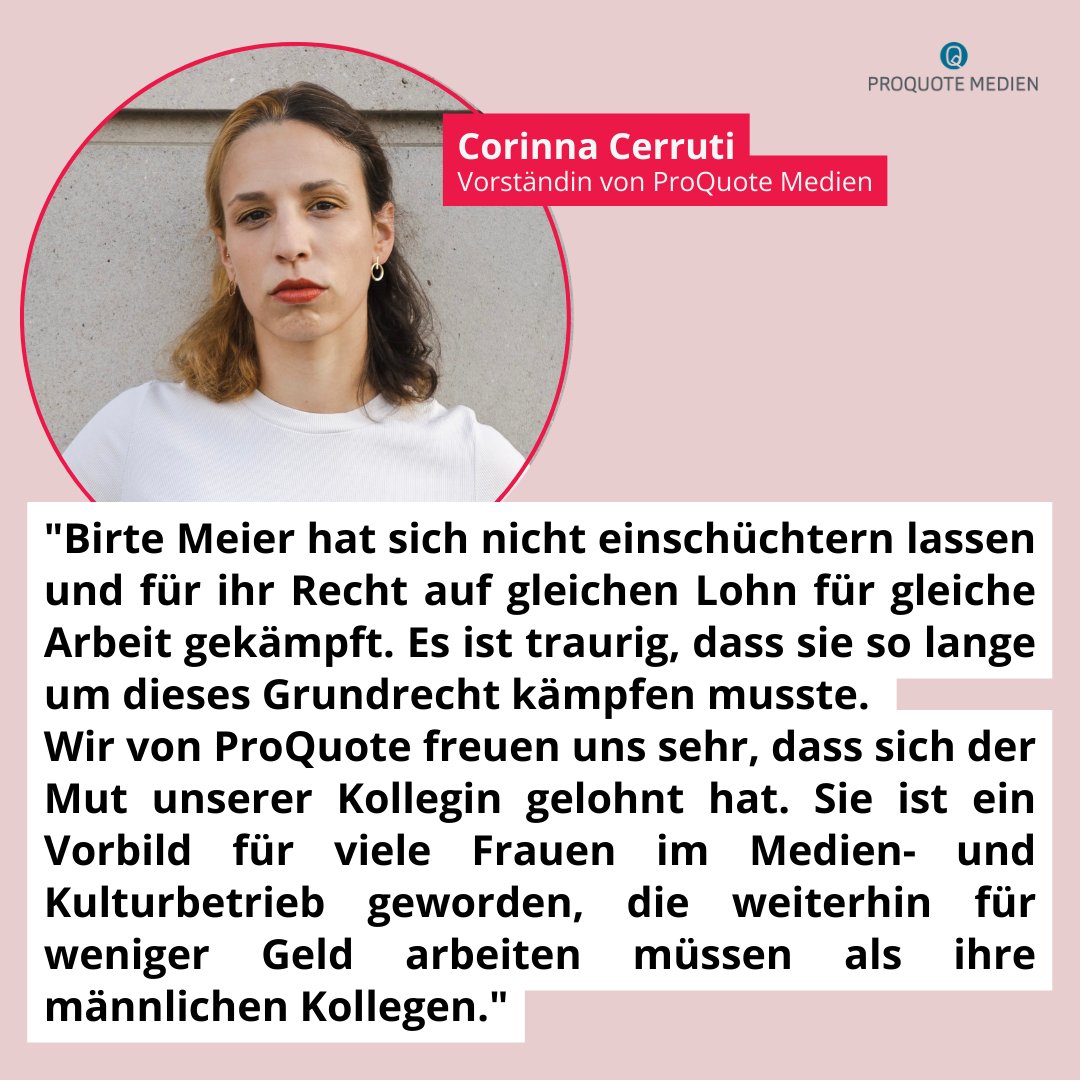 Unsere Vorstandskollegin <a href="/Corinna_Cerruti/">Corinna Cerruti ✊🏿✊🏾✊🏽✊🏼✊🏻</a> zu <a href="/BirteMeier/">@birtemeier.bsky.social</a> s beendetem #EqualPay Verfahren:
"Birte Meier hat sich nicht einschüchtern lassen und für ihr Recht auf gleichen Lohn für gleiche Arbeit gekämpft. Es ist traurig, dass sie so lange um dieses Grundrecht kämpfen musste.
1/2