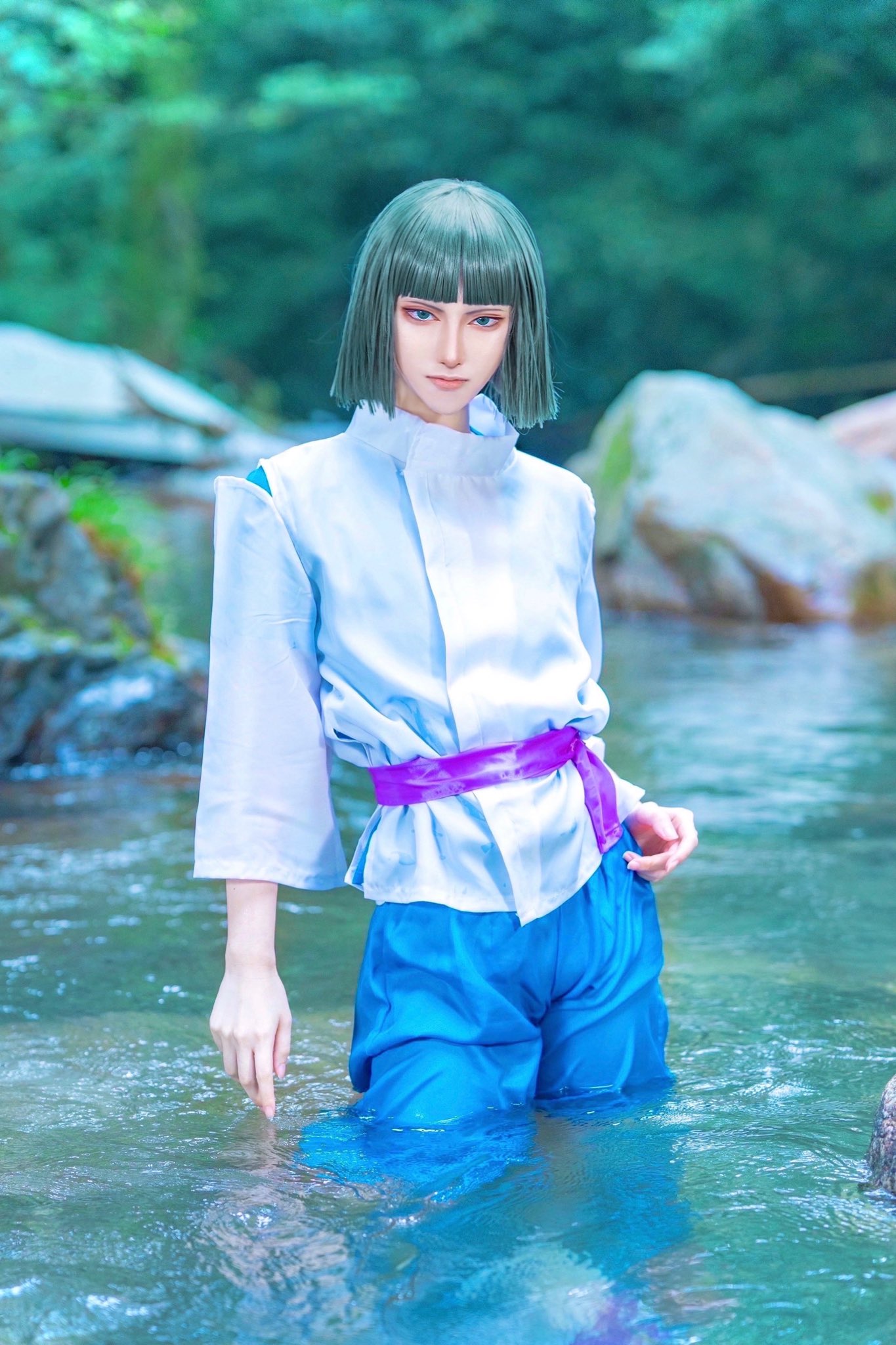 ジブリ - 【めくるめいてる】 新品 未開封 千と千尋の神隠し ハク コスプレ 衣装【M】 めくるめいてる』通常販売商品/セミオーダー受付コスプレ衣装 千
