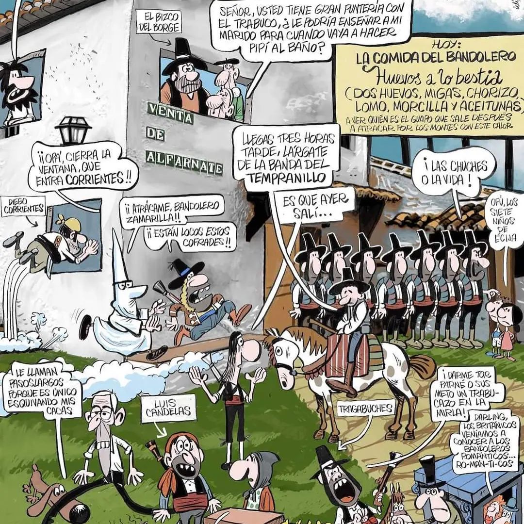 Galería del Bandolero de El Borge... 'El Bizco de El Borge' en la ventana de Idigoras. #TurismoAxarquíaCostadelSol💚