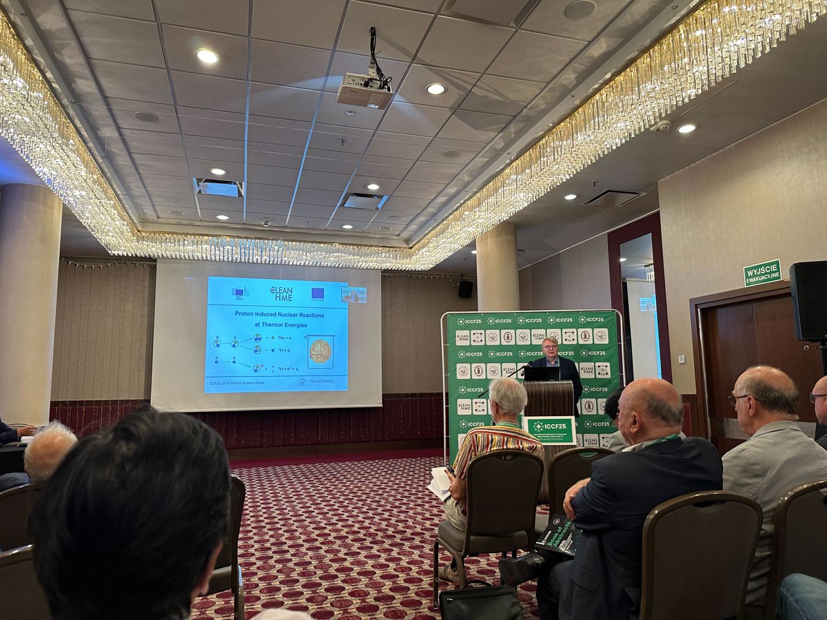 SolidStateFE's tweet photo. Konrad Czerski presents at #ICCF25 on proton induced nuclear reactions at thermal energies. https://t.co/imDCDZb7mX