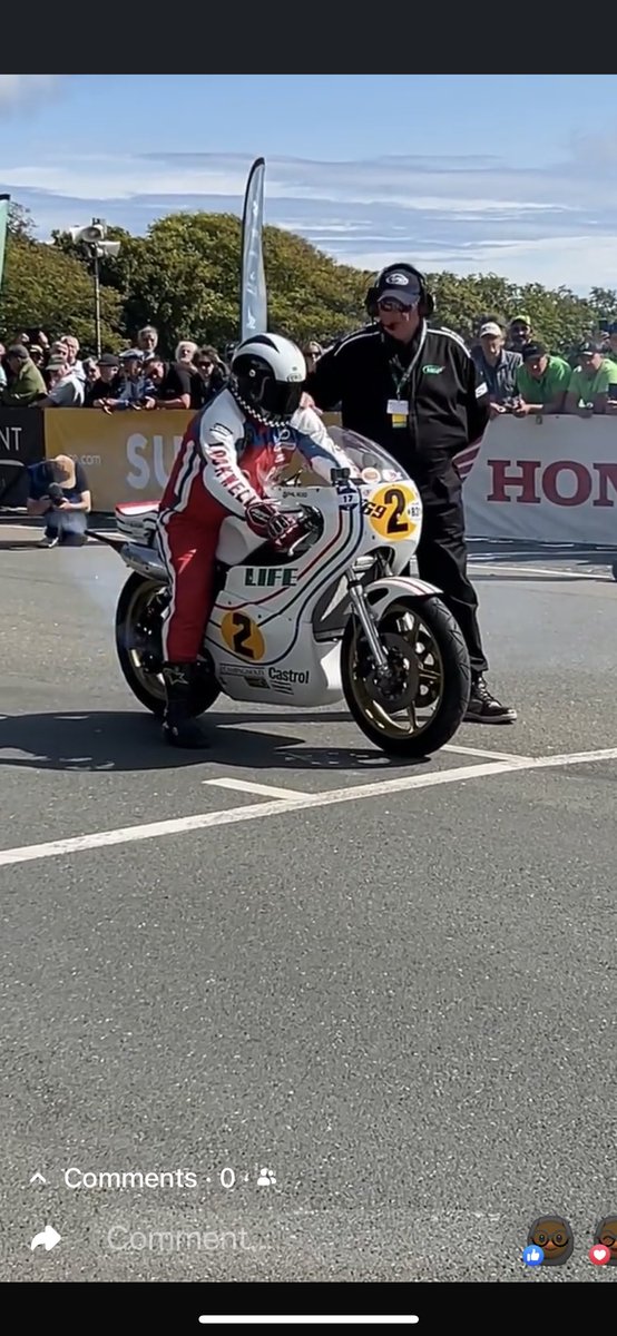 @ryanfarquhar77 just wanted to say a sort of “thank you”. Due to your post about not being at the Manx GP, and the riders represented, I got to ride my dad’s RG500 in the Centenary lap, thanks. 
All the best to you. Graham Read.