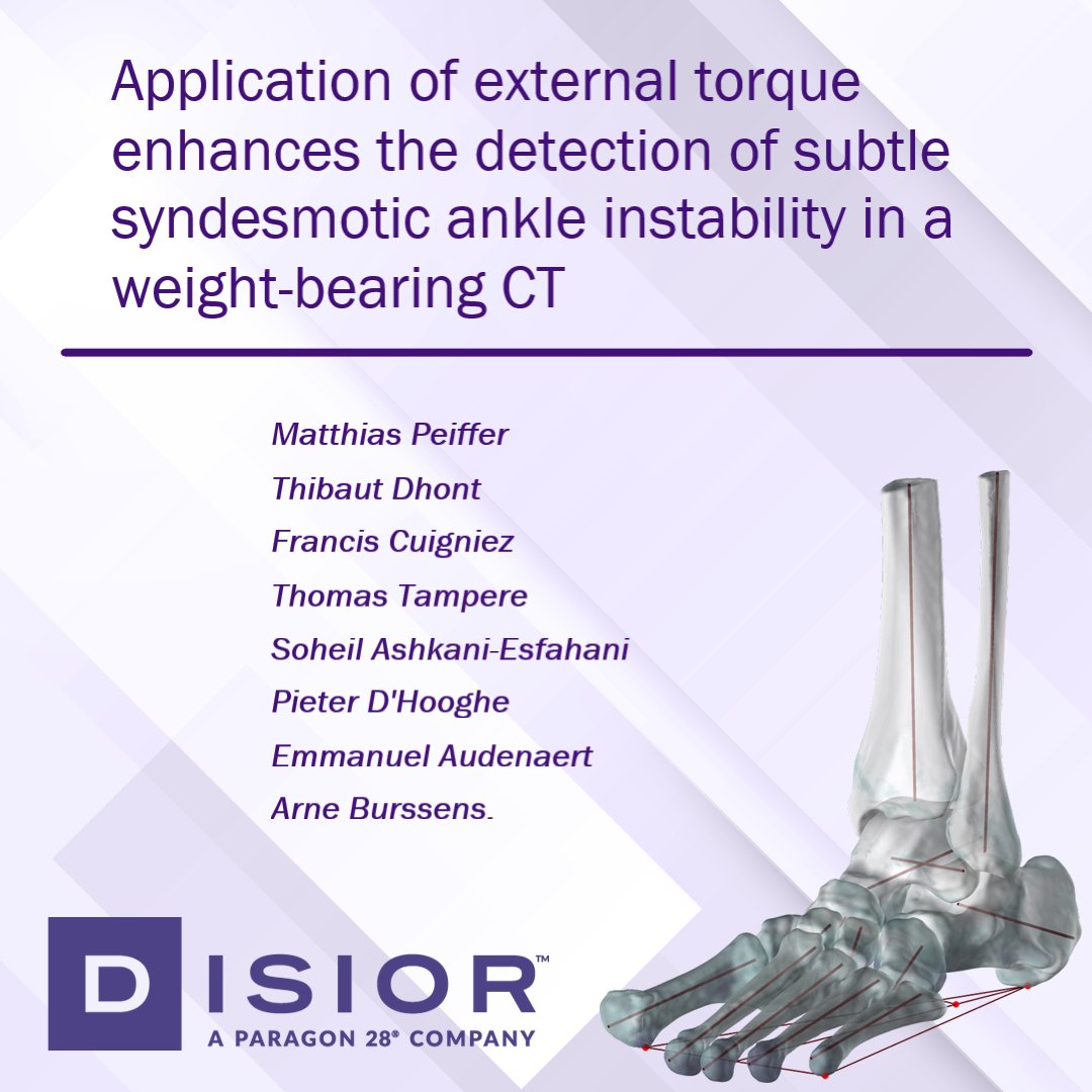 New publication! Congratulations team: Matthias Peiffer, Thibaut Dhont, Francis Cuigniez, Thomas Tampere, Soheil Ashkani-Esfahani, Pieter D'Hooghe, Emmanuel Audenaert &amp; Arne Burssens. We are proud to be a part of it!

Full article: link.springer.com/article/10.100…

#footandankle