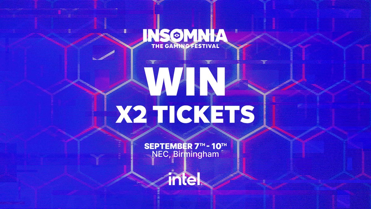 🎟️ WIN FREE TICKETS 🎟️ We've teamed up with <a href="/IGFestUK/">Insomnia the Gaming Festival</a> to give you the chance to win 2 tickets to the ultimate gaming experience of the year (and an intel swag kit). HOW TO ENTER:
- Like &amp; retweet this tweet
- Follow <a href="/IntelUK/">Intel UK</a> and <a href="/IGFestUK/">Insomnia the Gaming Festival</a> 
- Tag your gaming buddy in the comments