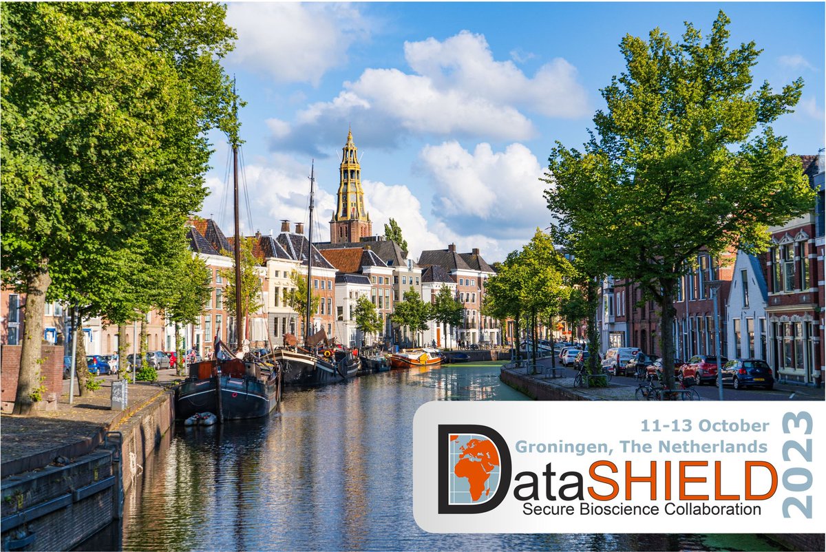 📢 Registration closing 31st August! Last chance to register for 2023 DataSHIELD Conference 11-13th October in Groningen, Netherlands. Registration details &amp; programme available on conference website aanmelder.nl/datashield2023 #FederatedAnalysis #ML #Omics #ELSI #DisclosureControl