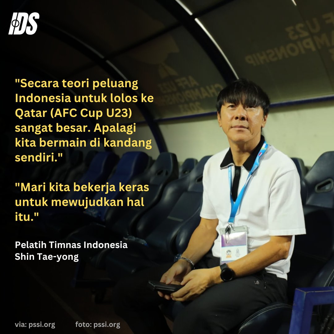 indosupporter's tweet photo. STY JOB 🇮🇩

2 skuat Garuda untuk FIFA Match Day dan Kualifikasi AFC Cup U23.

Untuk FIFA Match Day, tim diisi pemain senior. Pemain U23 difokuskan untuk Kualifikasi AFC Cup U23.

Indonesia belum pernah lolos ke putaran final AFC Cup U23 sejak turnamen ini diselenggarakan sejak 2013.

AFC Cup U23 akan berlangsung di Qatar tahun 2024.