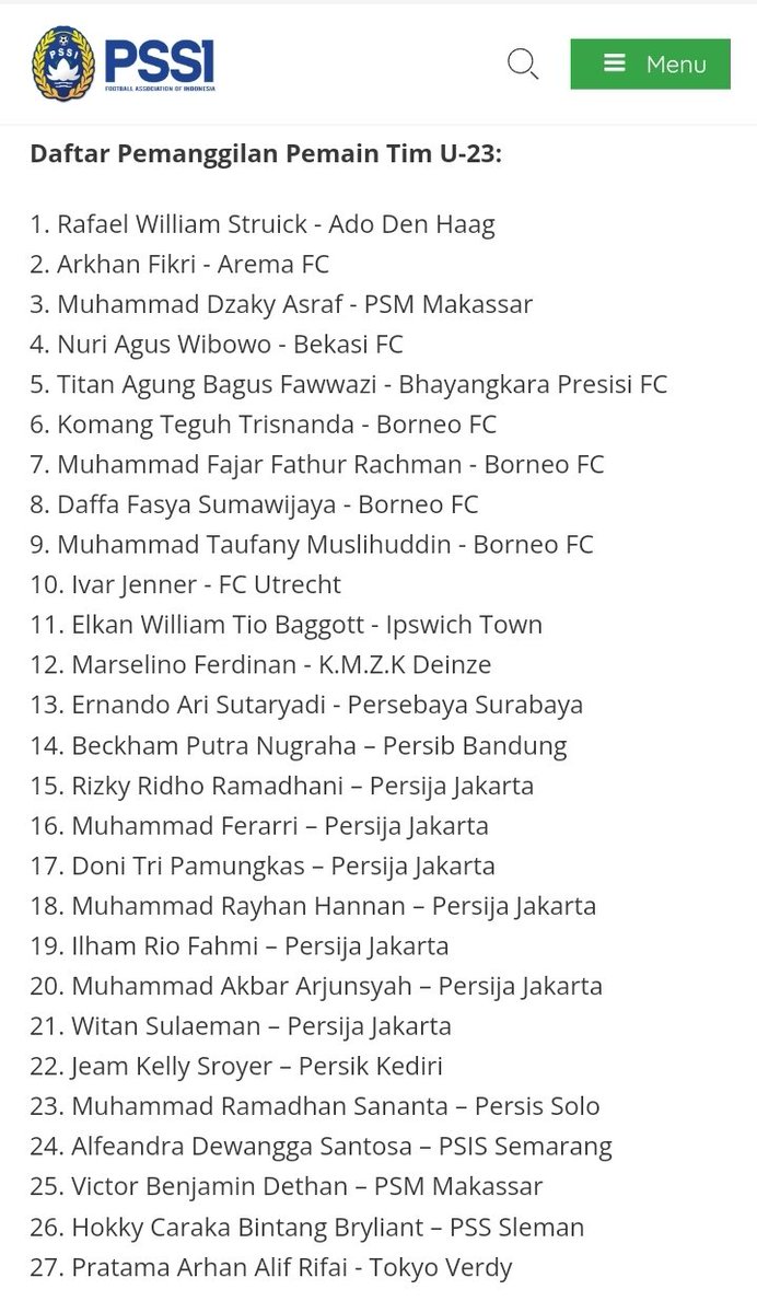 indosupporter's tweet photo. STY JOB 🇮🇩

2 skuat Garuda untuk FIFA Match Day dan Kualifikasi AFC Cup U23.

Untuk FIFA Match Day, tim diisi pemain senior. Pemain U23 difokuskan untuk Kualifikasi AFC Cup U23.

Indonesia belum pernah lolos ke putaran final AFC Cup U23 sejak turnamen ini diselenggarakan sejak 2013.

AFC Cup U23 akan berlangsung di Qatar tahun 2024.