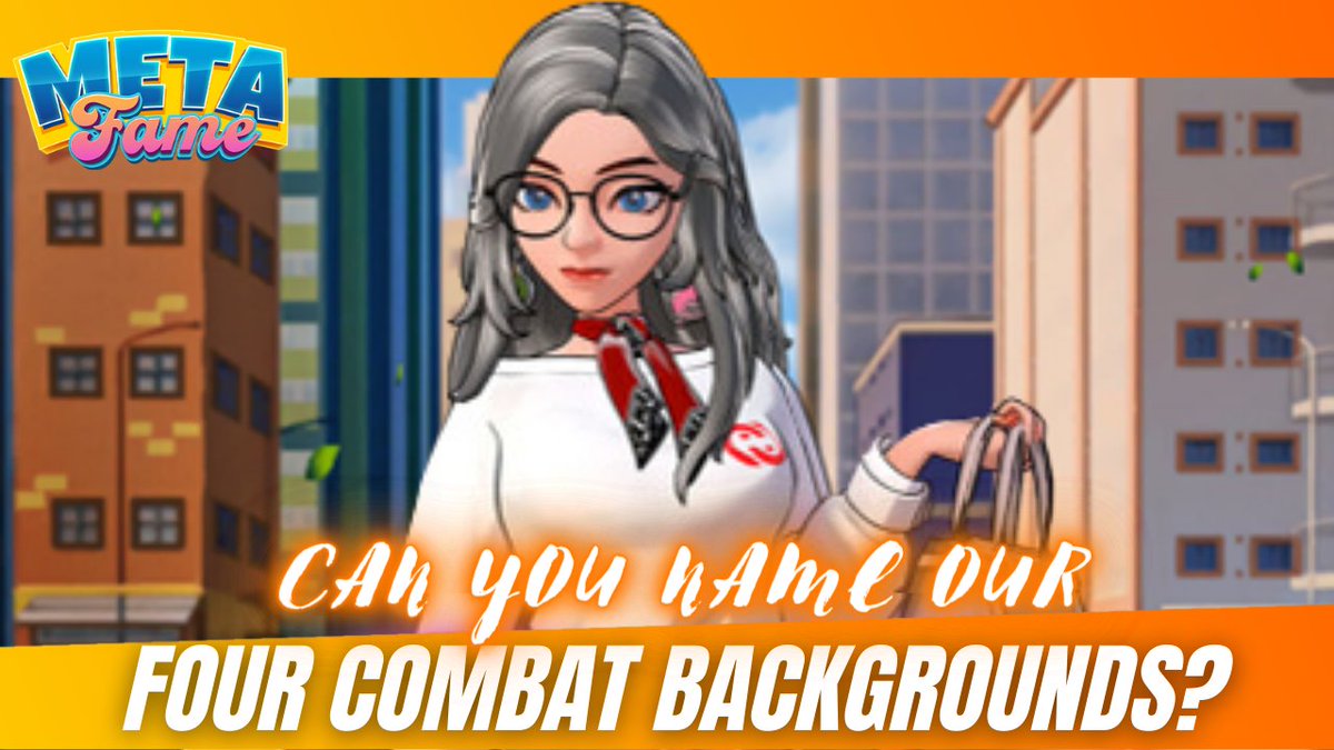 Level up your MetaFame knowledge with a quick trivia challenge‼️👀

Can you name the four combat backgrounds we've revealed so far? 🤔

Drop your answers in the comments and earn 200 XP on our Discord 🚀  

#Metafame #GameBackground #web3gaming