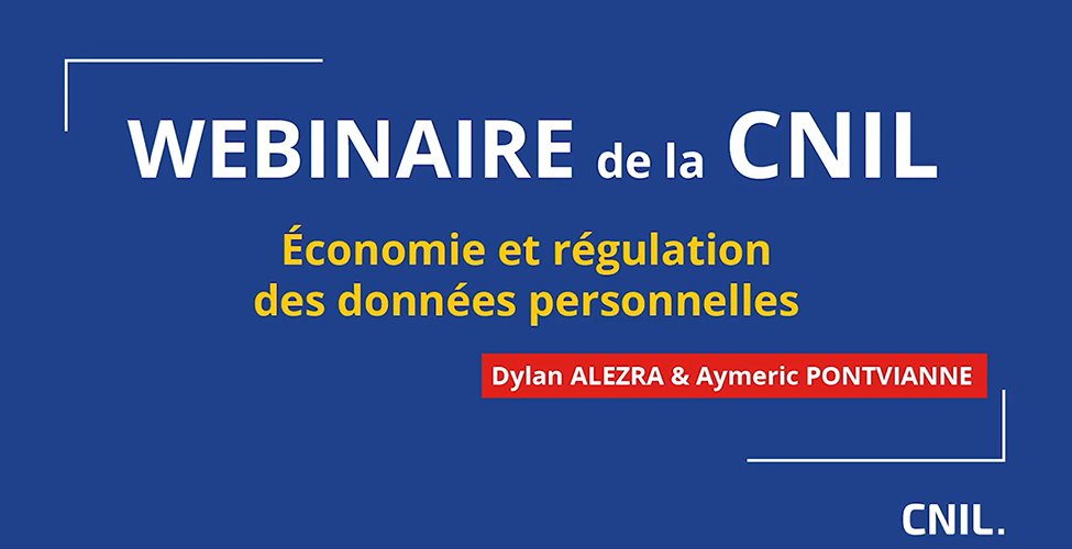 Revoir le webinaire : économie et régulation des données personnelles 👉cnil.fr/fr/revoir-le-w…