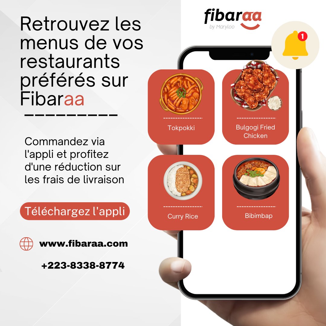 FibaraaML's tweet photo. 🌧️ Journée de pluie à Bamako ! ☔️ Rien de mieux que de rester bien au chaud tout en dégustant un délicieux repas. Découvrez les menus variés de nos restaurants partenaires sur #Fibaraa et laissez-nous vous livrer le réconfort directement chez vous. 🍔🍕🍜 #JournéeDePluie https://t.co/rR65LTq3Xx