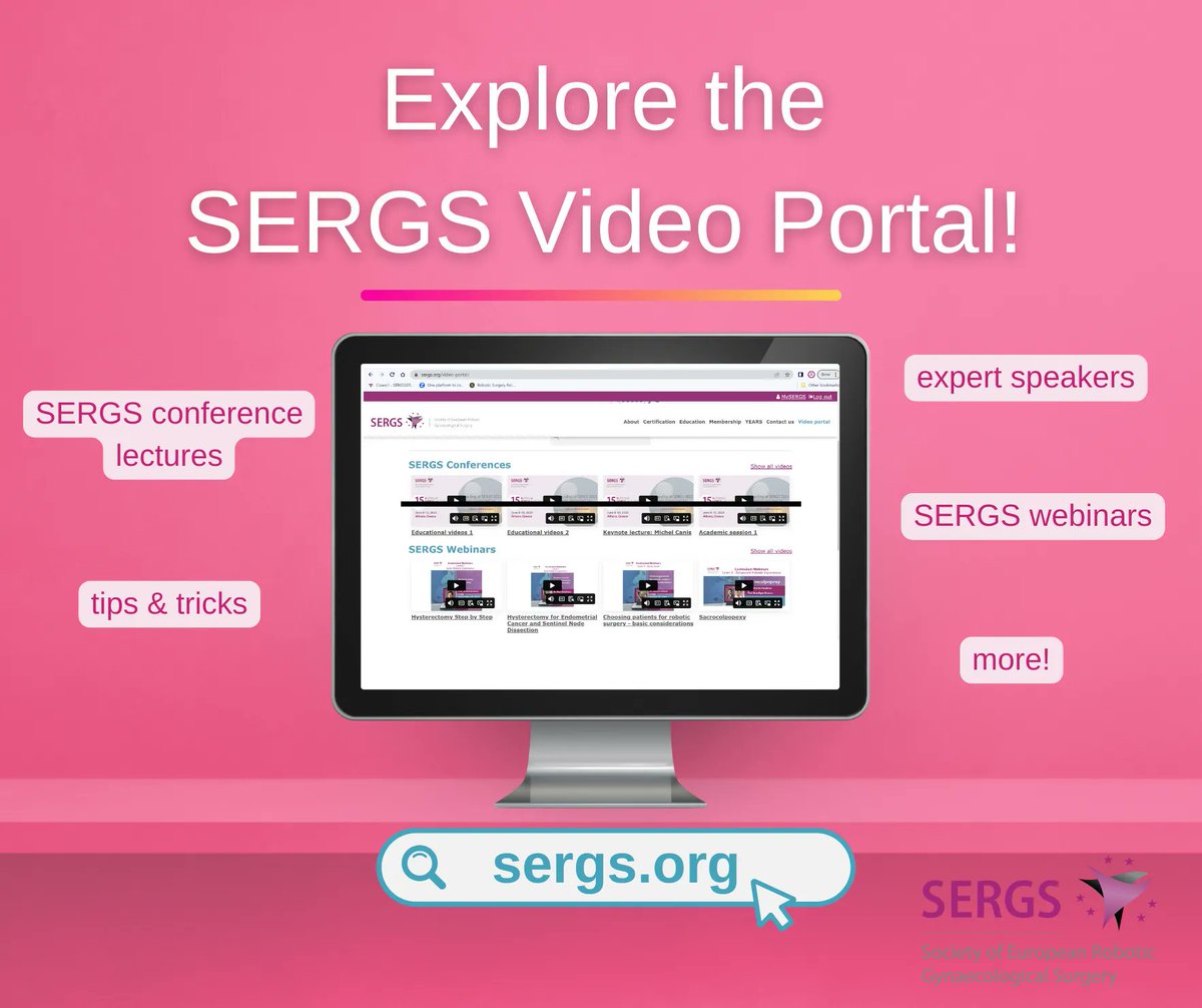 SERGS_org's tweet image. Catch up on webinars, conferences and more at the SERGS Video Portal! Recordings are ready for you to view 📺
#SERGS #roboticsurgery #roboticsurgeon #medicaltraining @years_network