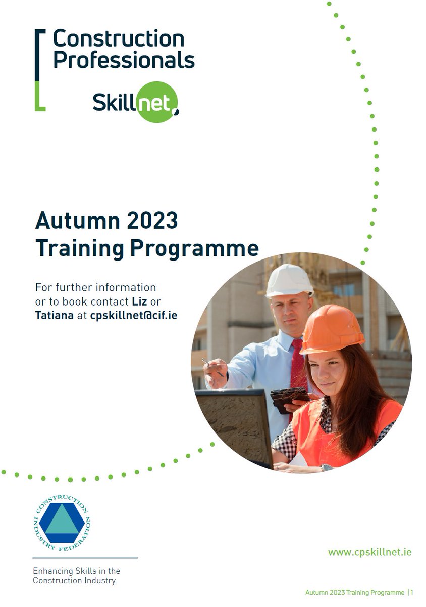 Construction Professionals Skillnet (@cpskillnet) on Twitter photo 🛑 Plan your Autumn Learning Schedule Now! 🛑
Expand your skills with our courses.
For groups or funding 📧 cpskillnet@cif.ie
Register now or more info cpskillnet.ie
Brochure: cpskillnet.ie/wp-content/upl…
#skills #construction #Learning
<a href="/IrelandCif/">CIFIreland</a> <a href="/SkillnetIreland/">Skillnet Ireland</a> 🛑 Plan your Autumn Learning Schedule Now! 🛑
Expand your skills with our courses.
For groups or funding 📧 cpskillnet@cif.ie
Register now or more info cpskillnet.ie
Brochure: cpskillnet.ie/wp-content/upl…
#skills #construction #Learning
<a href="/IrelandCif/">CIFIreland</a> <a href="/SkillnetIreland/">Skillnet Ireland</a>