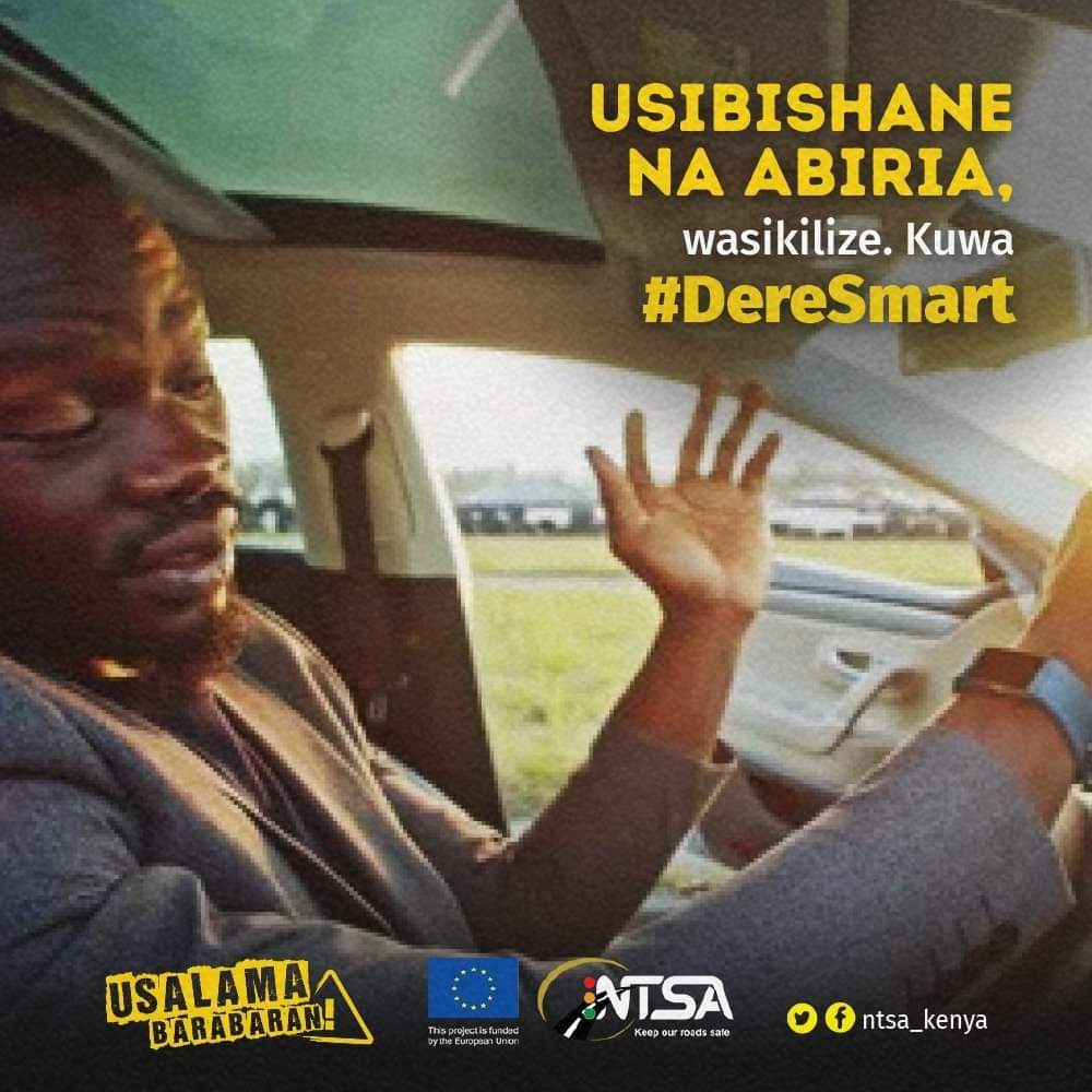 fkirui10's tweet photo. Abiria pia wanahaki ya kusafiri salama. 
#DereSmart wasikilize and "Slow down!". Speed kills. #UsalamaBarabarani https://t.co/GktMVItSrH