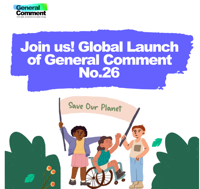 UNICEF_SA's tweet photo. The Global Launch of @UNChildRights1βs General
Comment No. 26 is happening soon! Follow our
countdown to the launch, and help us spread the word: https://t.co/mmn8KMeY1R
#CountdownGC26 #GC26 https://t.co/EiQAWFj8HK
