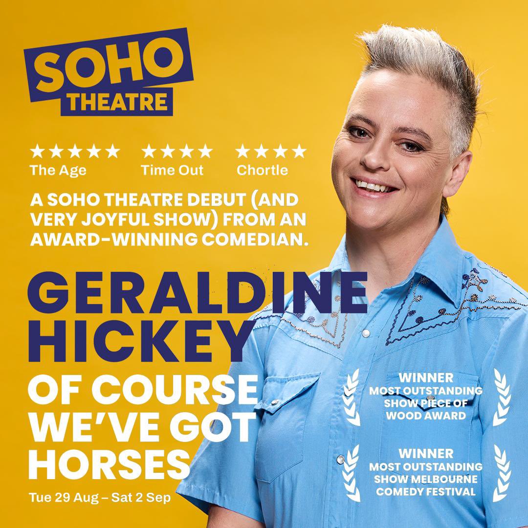 Making my London debut tonight 😱 So flippin’ excited. See you there yeah? sohotheatre.com/events/geraldi…