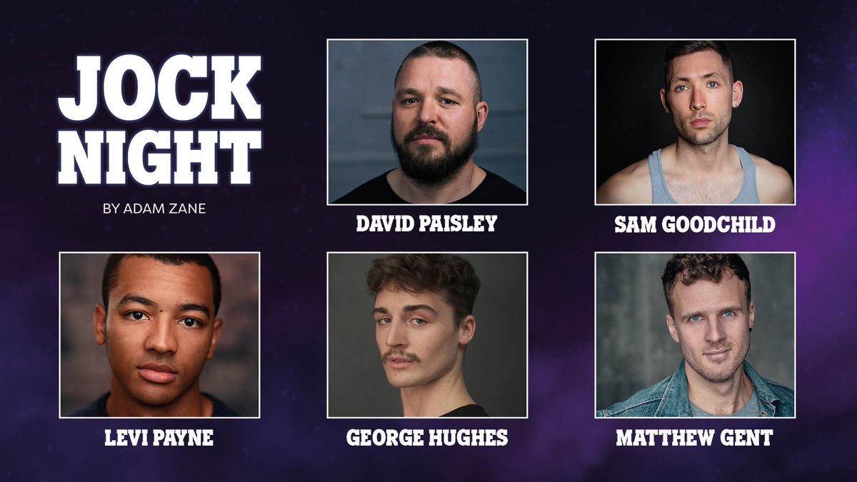 🌟 CASTING NEWS 🌟

We’re thrilled to announce the full cast joining David in Jock Night at <a href="/7DialsPlayhouse/">Seven Dials Playhouse</a>. 

<a href="/sam_goodchild/">Sam Goodchild</a> &amp; <a href="/LeviJPayne/">Levi Payne</a> will reprise their roles as Kam and AJ, Matthew Gent joins the cast as Russell, and <a href="/Georgehuxhes/">George Hughes</a> makes his London stage debut as Simon.