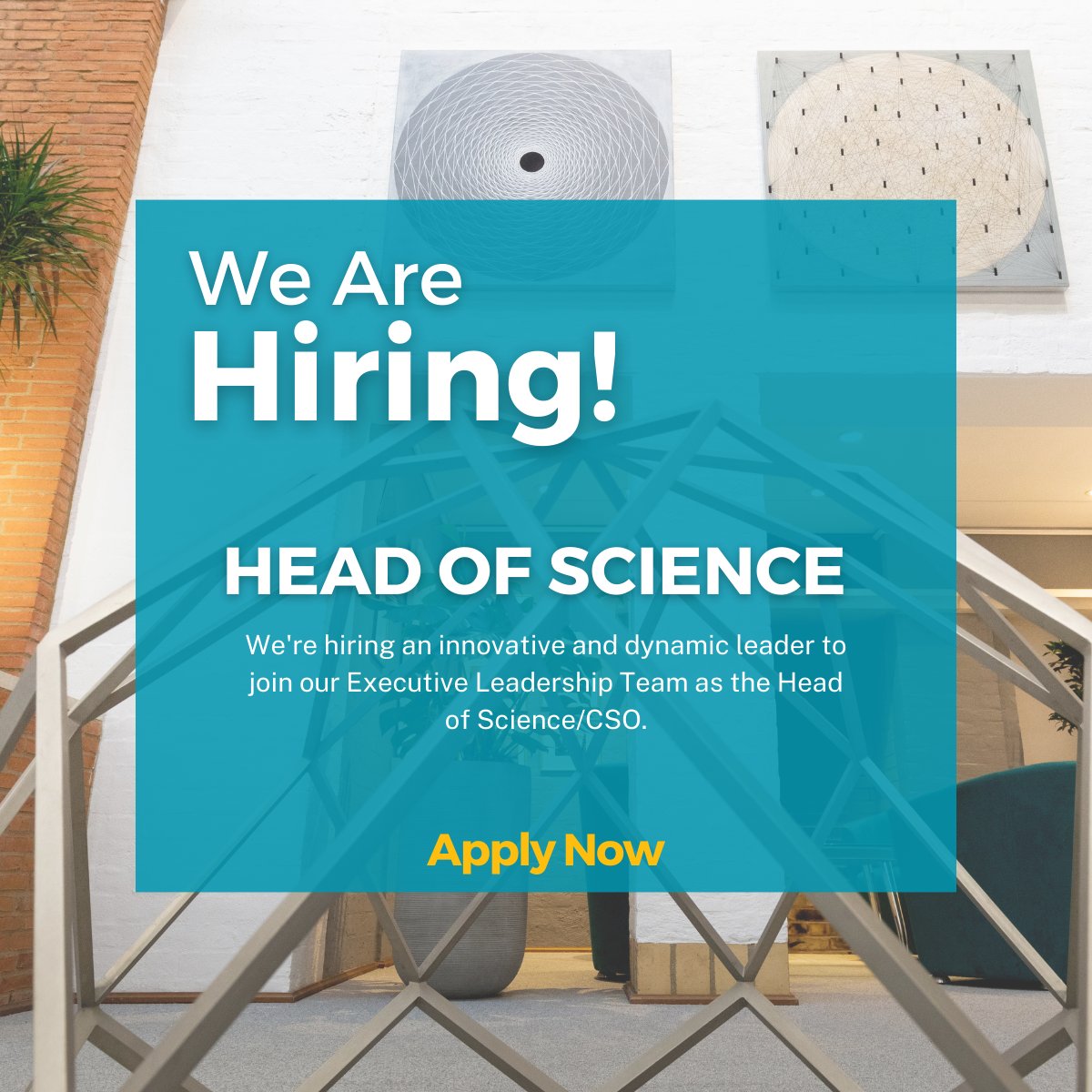 We're hiring an innovative leader to join us as the Head of Science. In this crucial role, you'll shape the scientific direction of CCDC, driving research and development initiatives and aligning our strategies with our mission.

🔗hubs.ly/Q020nkfH0

#JobOpportunity