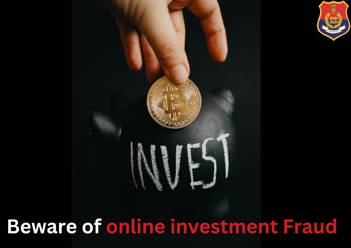 Beware of online investment fraud.

ਔਨਲਾਈਨ ਨਿਵੇਸ਼ ਧੋਖਾਧੜੀ ਤੋਂ ਸਾਵਧਾਨ ਰਹੋ।

#cyberawareness #cybereducation #cybercrime