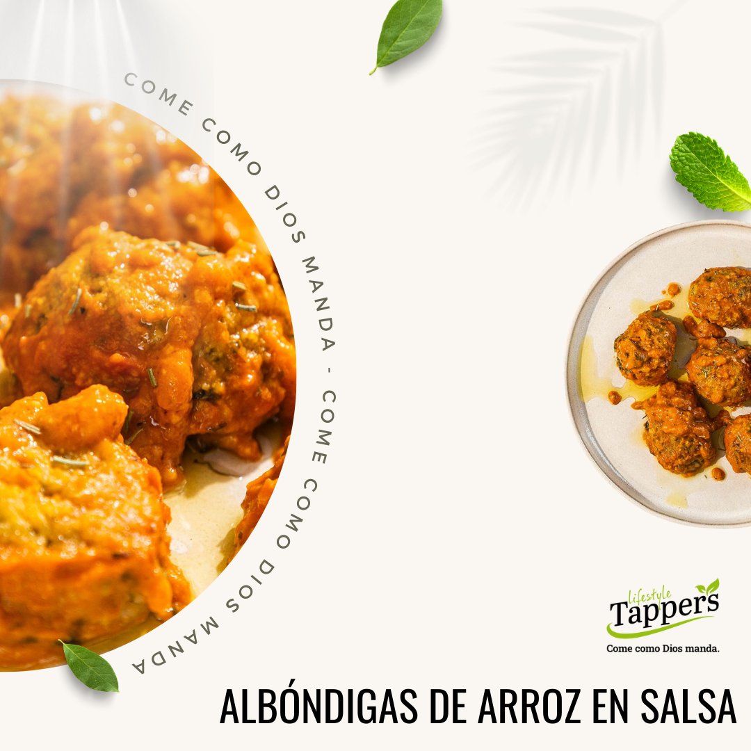 🍚🍛¡Una explosión de sabor que te sorprenderá! 

No puedes perderte nuestras deliciosas albóndigas de arroz en salsa. 😋👌 #AlbóndigasDeArroz
Deleita tu paladar ... y "Come como Dios manda"!

.
.
.
#Tappers #albóndigas #albóndigasdearrozensalsa #comidaadomicilio