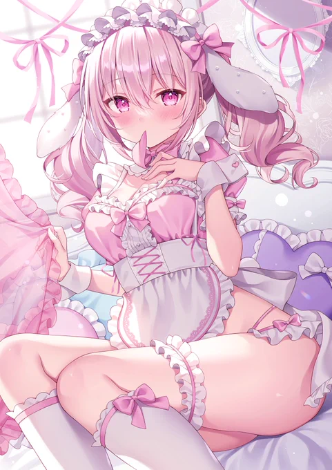 ぴんくメイドさん好き#とびきりのピンクを魅せて下さい 