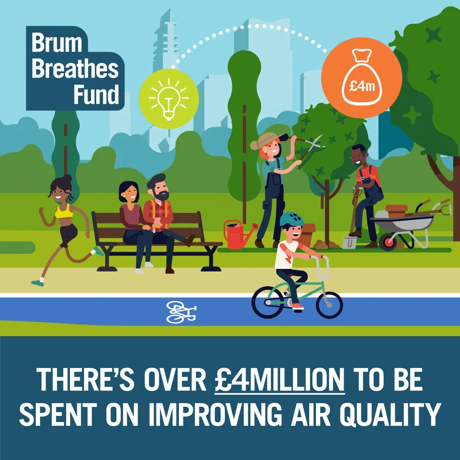 More than £53million of revenues from Birmingham's Clean Air Zone have been reinvested into projects supporting greener travel. 

One of these projects is the #BrumBreathesFund, helping community groups to improve air quality.

Find out more and apply now: orlo.uk/Qg63Z