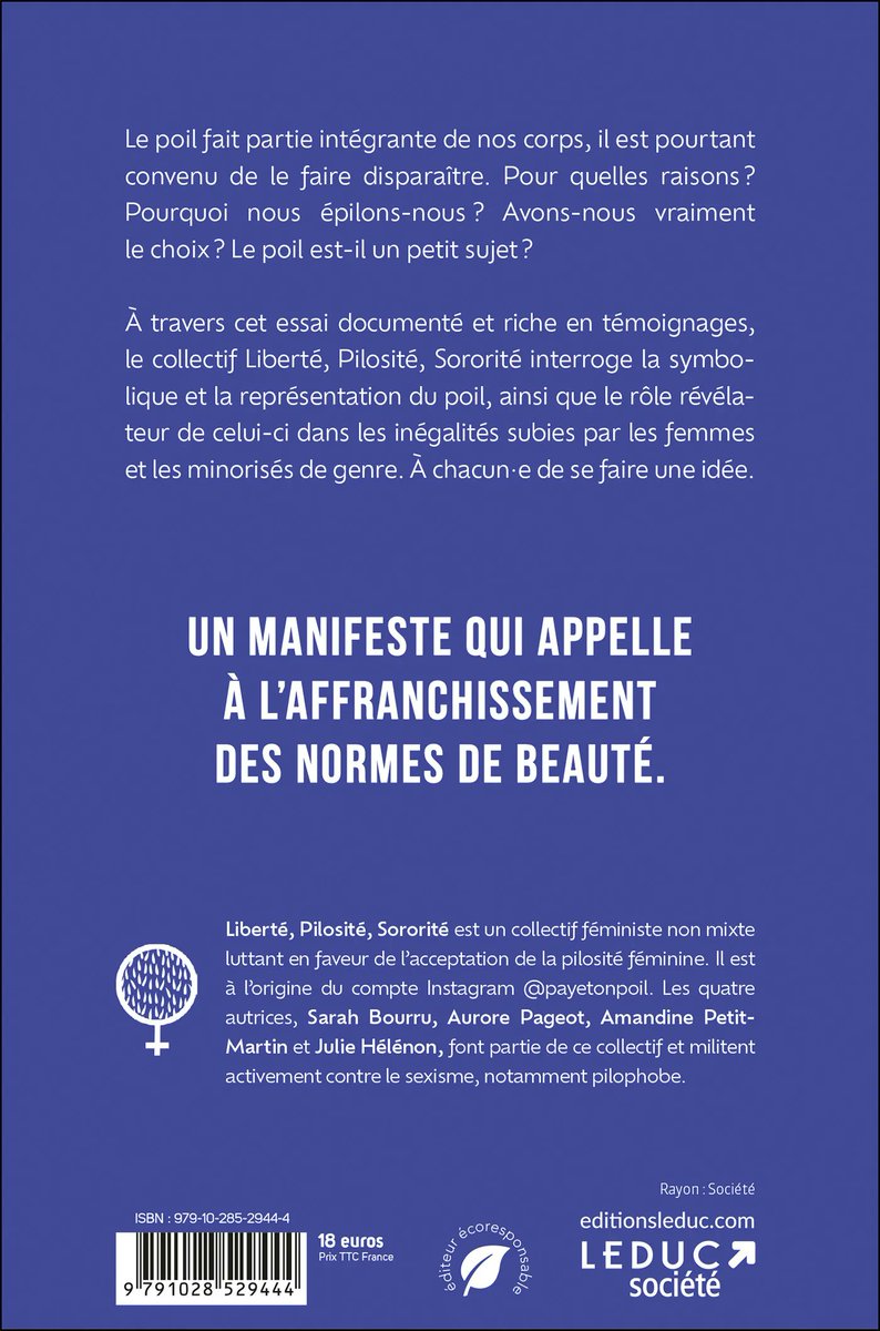 TonPoil's tweet photo. L'EGALITE A QUELQUES POILS PRES
Disponible sur le site de la Fnac et en librairie !

#epilation #pilosite #pilophobie #moncorpsmonchoix #temoignage #bodypositivity #bodyhair #poils #feminisme #emancipation #bodypositive #futureisfemale #thefutureisfeminist #bodyhairdontcare https://t.co/16ujyEKSfr