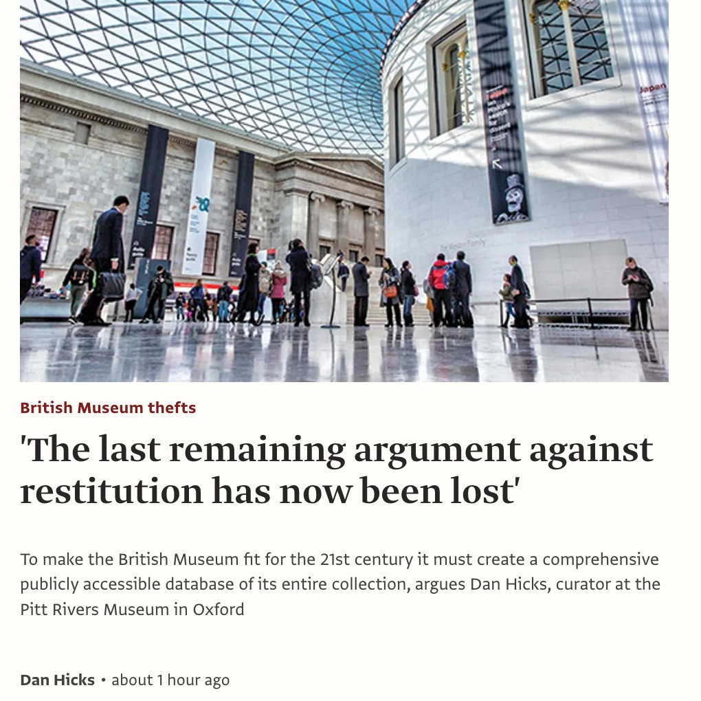 'The last remaining argument against restitution has now been lost'—new from me in @TheArtNewspaper
