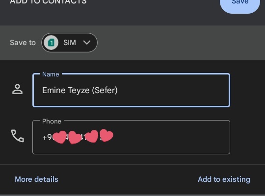 Birini telefonuma böyle kaydedeceğim aklıma hiç gelmemişti of allahım