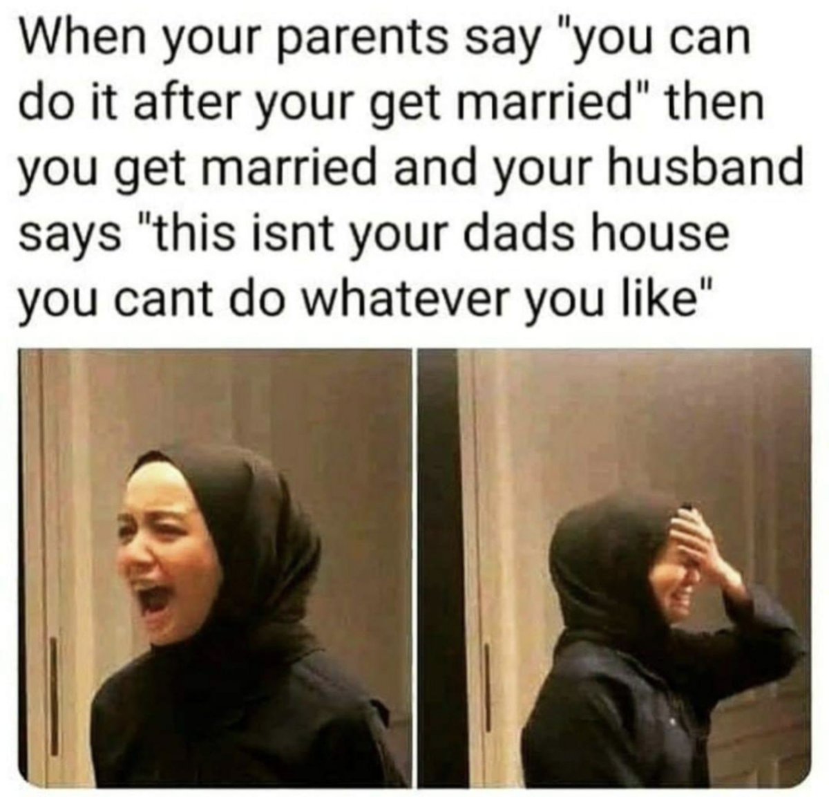 South Asian women two weeks after they post, "We are created in pairs"