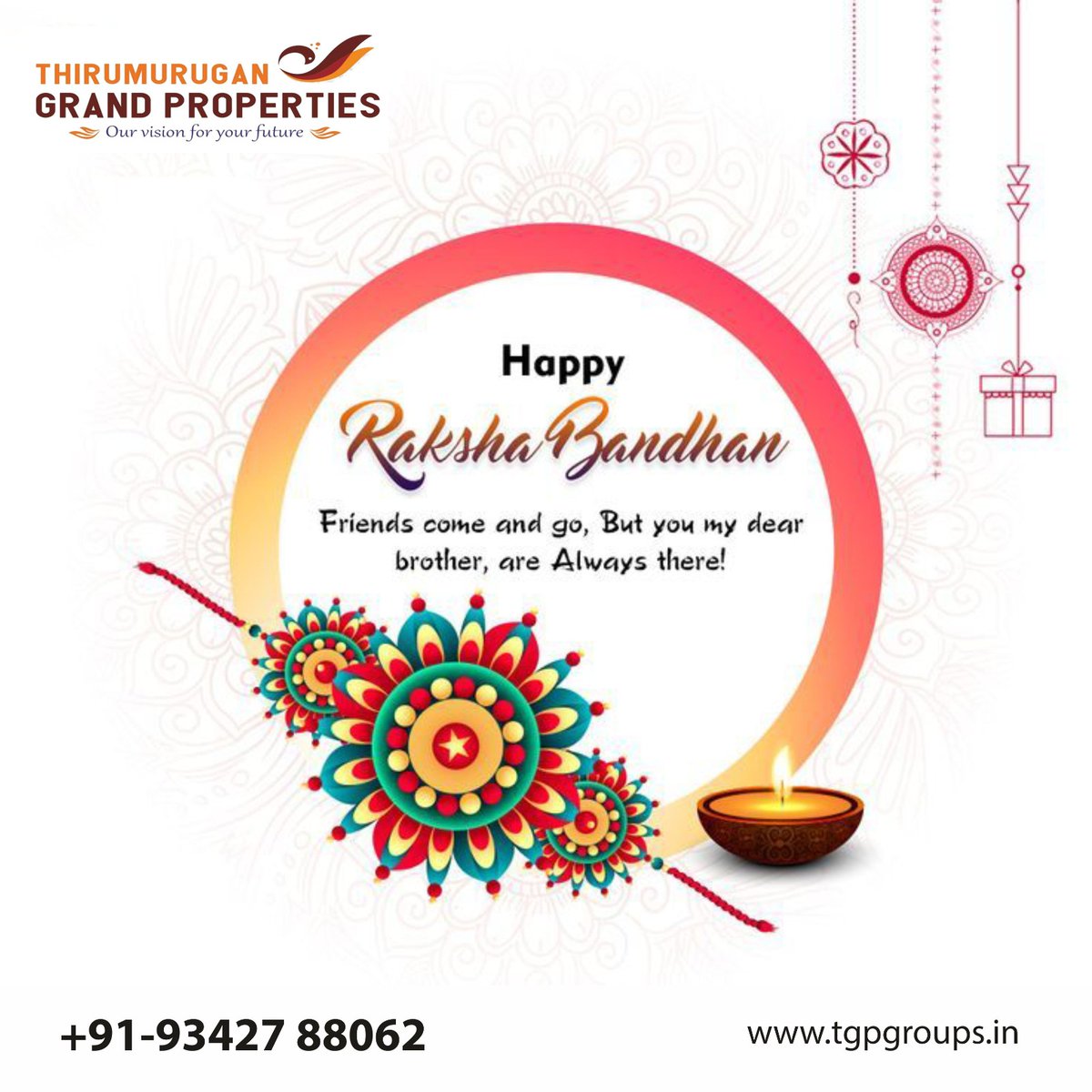 TgpProperties's tweet photo. 🎉 Celebrate Raksha Bandhan with TGP Properties 🏠 Your trusted partner in finding your dream home! 🏡

Call us ☎️:+91 9342788062/ +91 9994044889 or visit our website 🌐: https://t.co/YRy1To5yuq

#RakshaBandhan #TGPProperties #DreamHome #RealEstateJoy #HomeSweetHome https://t.co/V26rfEkNbS