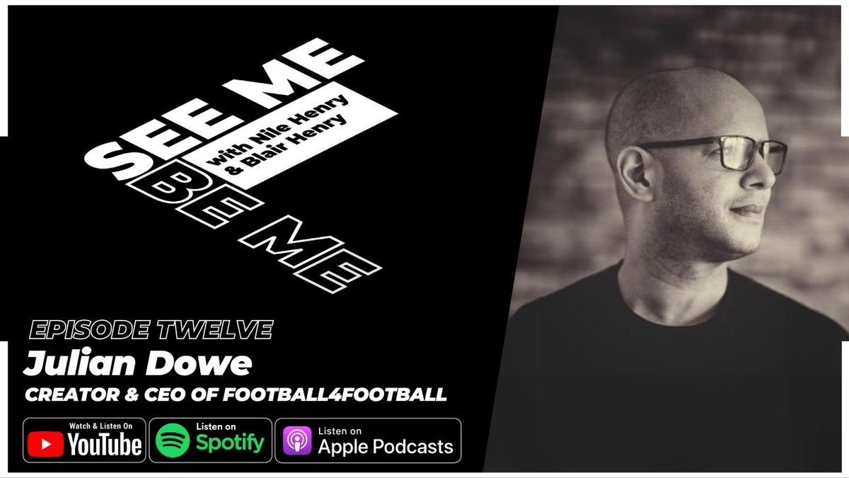 SEE ME BE ME #12

In this episode, former pro footballer Julian Dowe  discusses how his experiences during a career-ending injury prompted the creation of football4football, without any formal qualifications!

Youtube > youtu.be/PMPn8HK5sdM?si…

Spotify > open.spotify.com/episode/6hoTab…