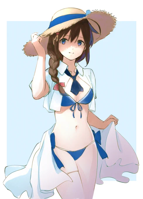 時雨改三の水着姿が可愛いです、おめでとう!#艦これ
