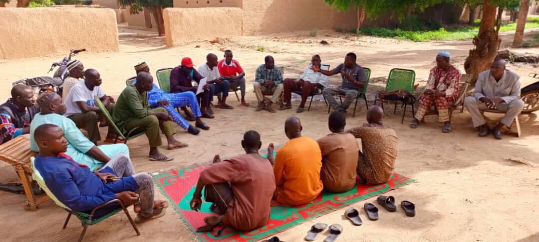 Rencontre d'échange avec les autorités villageoises sur les mécanismes de mobilisation de ressources financières pour le fonctionnement des commissions foncières (CoFo) villageoises dans les villages de #Mourdiah, #Moussa_Wèrè, #Siriwala, #Koyan_Peguena, #Niéminani. #Impacts2023