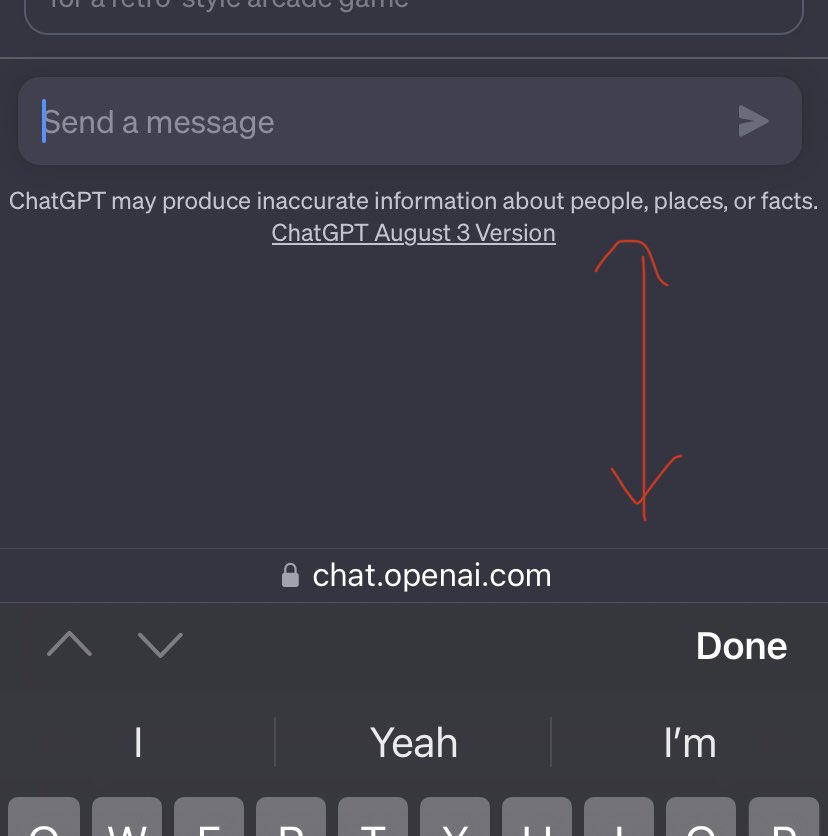 Conceiteddev's tweet image. Was fighting this bug for about 3 hours. Then I realised even openai hadn’t solved this.