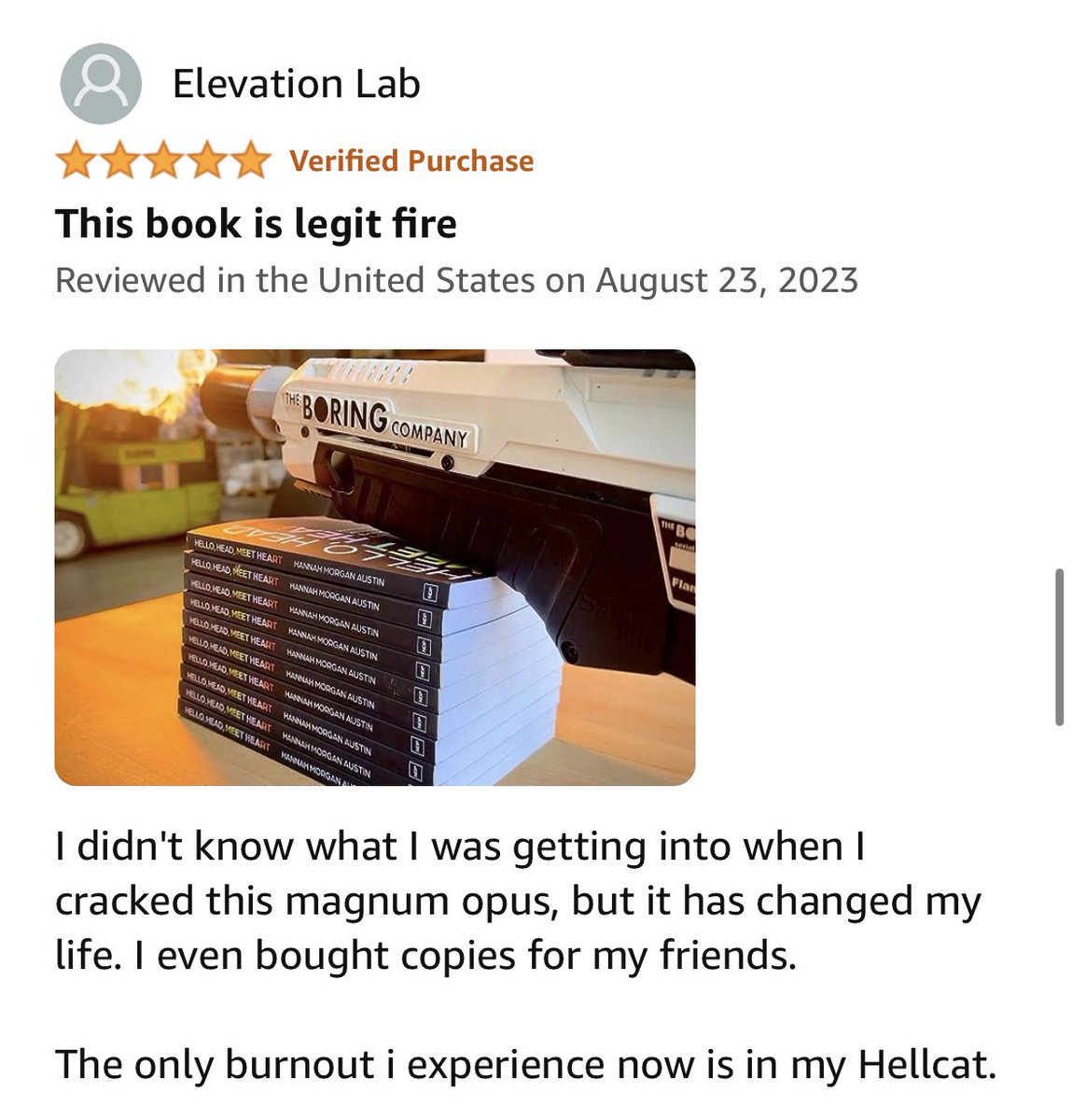 HannahSkei's tweet photo. ⭐️⭐️⭐️⭐️⭐️ 
Another 5 star review for my new non-fiction, self-help 📚 Hello, Head, Meet Heart.

Have you grabbed your copy of #helloheadmeetheart yet? https://t.co/3HS9lxGEAm